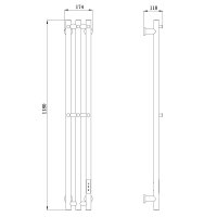 Полотенцесушитель электрический Raglo R350.16.09