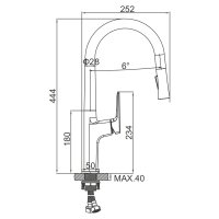 Смеситель для кухни Gerhans K16029Y