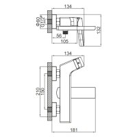 Смеситель для ванны Gerhans K13029Y