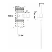 Смеситель с гигиеническим душем Rose R965T