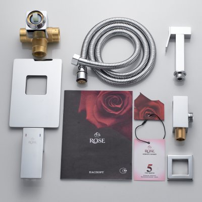 Смеситель с гигиеническим душем Rose R2805