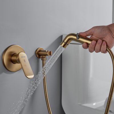 Смеситель с гигиеническим душем Shevanik S4505G