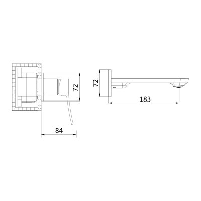Смеситель для раковины Shevanik S4541G