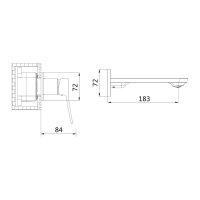 Смеситель для раковины Shevanik S4541T