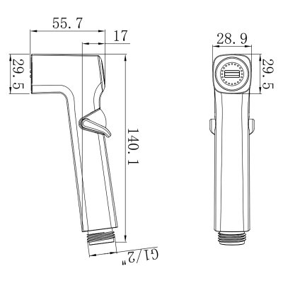 Гигиеническая лейка Rose RH81T