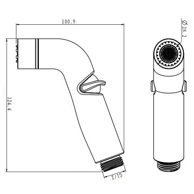 Гигиеническая лейка Rose RH82G