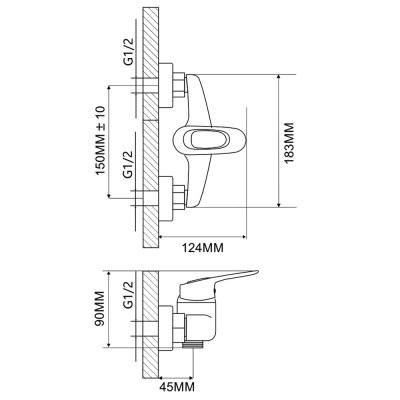 Смеситель для душа Ammore А6040