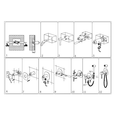 Смеситель с гигиеническим душем D-Lin D183202-J