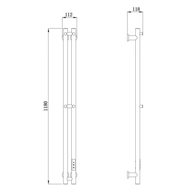 Электрический полотенцесушитель Raglo R350.11.33