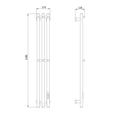 Электрический полотенцесушитель Raglo R350.16.33