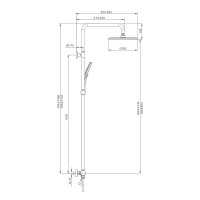 Душевая стойка со смесителем Raglo R20.25.03