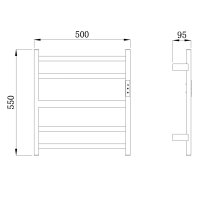 Электрический полотенцесушитель Raglo R350.01.05