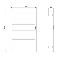 Электрический полотенцесушитель Raglo R350.06.33