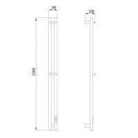 Электрический полотенцесушитель Raglo R350.12.05