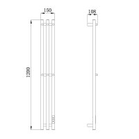 Электрический полотенцесушитель Raglo R350.17.05