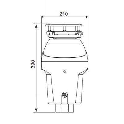 Измельчитель отходов для кухонной мойки Gappo GP5001
