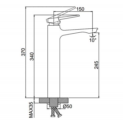 Смеситель для раковины Frap F1052-69