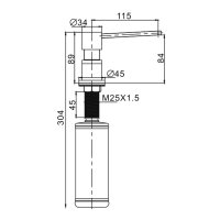 Дозатор жидкого мыла Gappo G402-8