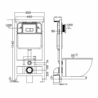 Система инсталляции для унитаза Gappo GM3003