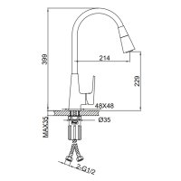 Смеситель для кухни Frap F4471-9