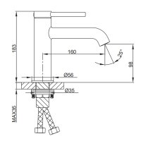 Смеситель для раковины Gappo G1006-43
