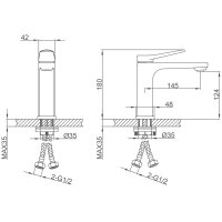 Смеситель для раковины Gappo G1010