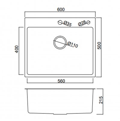 Мойка для кухни из нержавеющей стали Frap FS6050-9