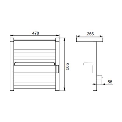 Полотенцесушитель электрический Frap FR2036-6