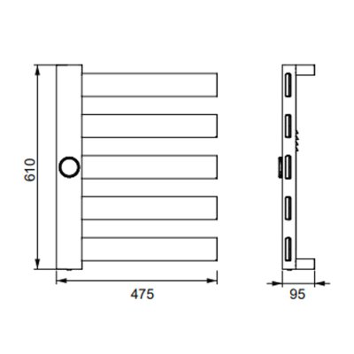 Полотенцесушитель электрический Frap FR2045-6