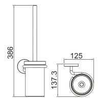Ершик для унитаза Gappo G30710-9