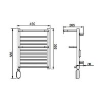 Полотенцесушитель электрический Frap FR2059-8