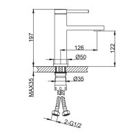 Смеситель для раковины Frap F10808