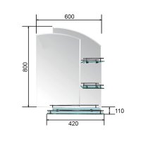 Зеркало Ledeme L647 бесцветное