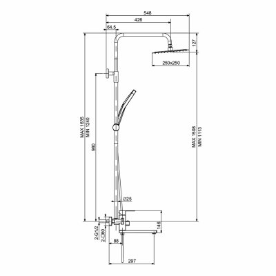 Душевая стойка Prohanss P30.241.05
