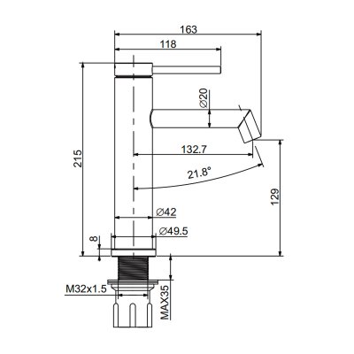 Смеситель для раковины Prohanss P36.10.03