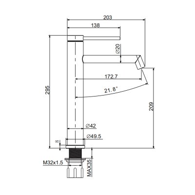Смеситель для раковины Prohanss P36.15.03