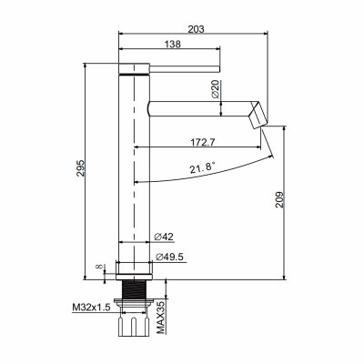 Смеситель для раковины Prohanss P36.15.05