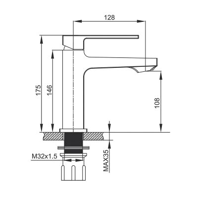 Смеситель для раковины Prohanss P65.10.03
