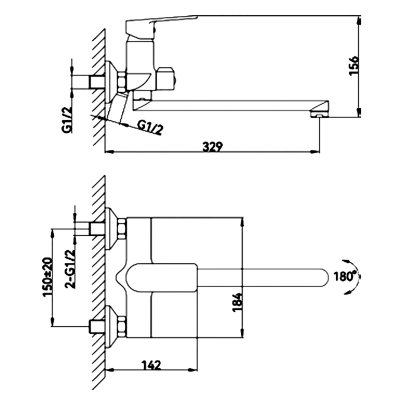 Смеситель для ванны Frud R22158