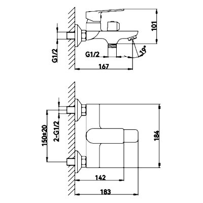 Смеситель для ванны Frud R32158