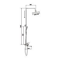 Душевая стойка Shevanik S8136H