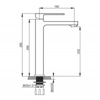 Смеситель для раковины Prohanss P65.15.09