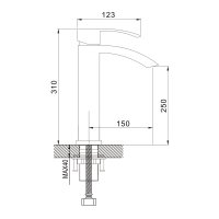 Смеситель для раковины Rose R1511F