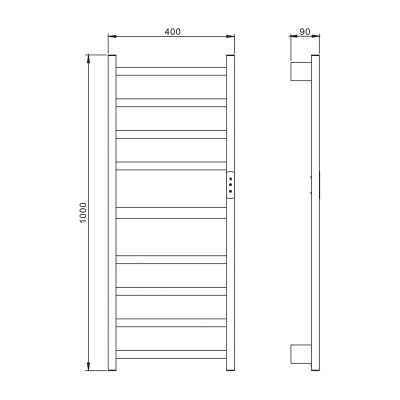 Полотенцесушитель электрический Raglo R350.09.03