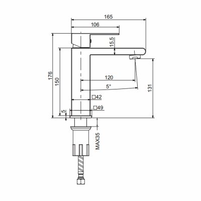 Смеситель для раковины Splenka S224.10.03