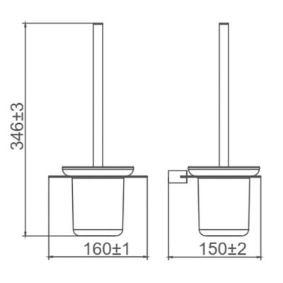 Ершик для унитаза Gappo G30910-5