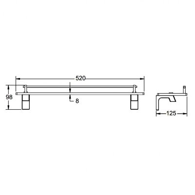 Полочка для ванной Frap F30607-6