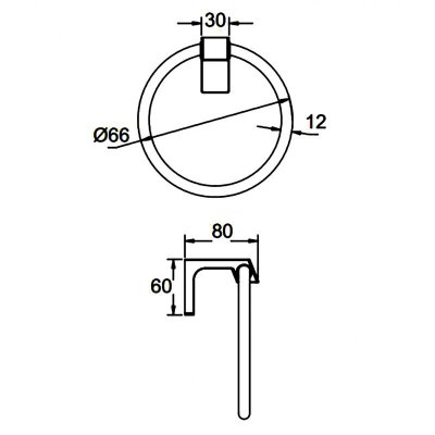 Полотенцедержатель Frap F30604-6