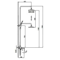 Душевая стойка Frap F2486-6