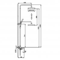 Душевая стойка со смесителем Frap F2484-3